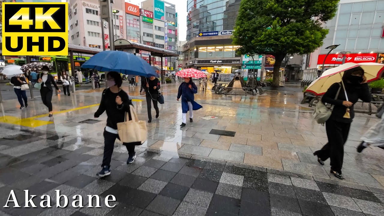 【4K】雨の赤羽を散歩　#DJIAction3  #HorizonBalancing test #POV