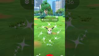 Finally Got ✨ Shiny Eevie with Flower costume in PokemonGo #shorts