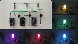 Simple RGB LED Controller using Transistors