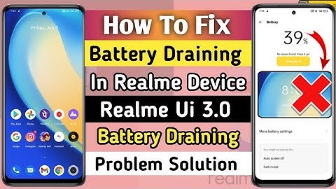 How To Fix Battery Draining In Realme Device | Realme Ui 3.0 Battery Draining Problem Solution 💯%