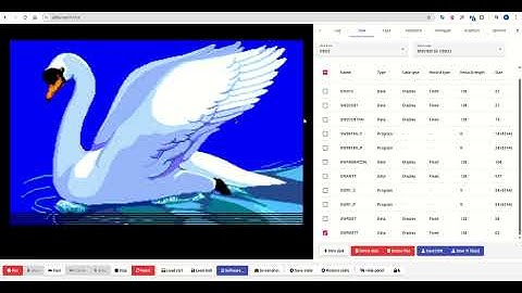 JS99er emulation of TI-99/4A loading the SWAN with TMS9918, F18A, V9938 Video Processor