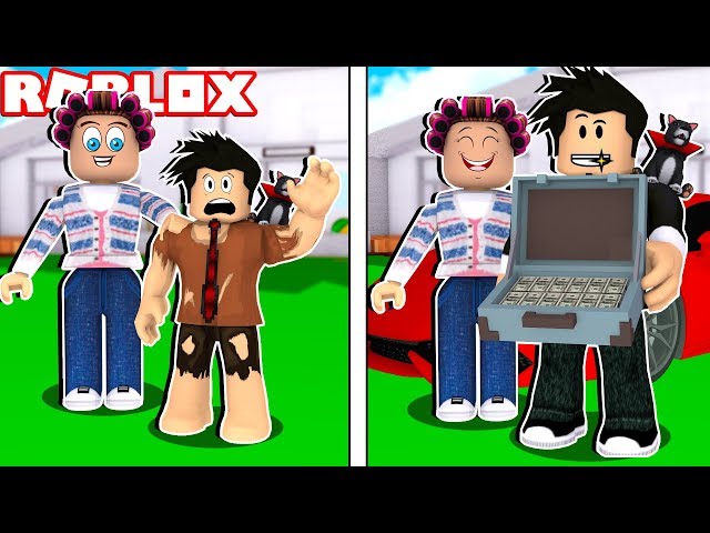 O Menino Pobre Que Ficou Rico 2 Roblox Bloxburg Youtube - roblox virei um sapo ninja muito forte joga velhote