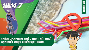 Các chiến dịch giảm thiểu rác nhựa bạn biết được bao nhiêu trong số này?