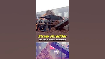 Multifunctional straw shredder efficiently crushes biomass straw on-site#strawshredder #strawcrusher