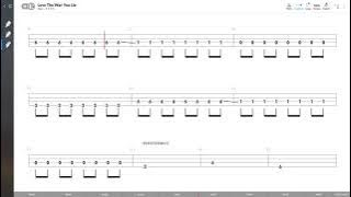 Eminem - Love The Way You Lie (BASS TAB PLAY ALONG)