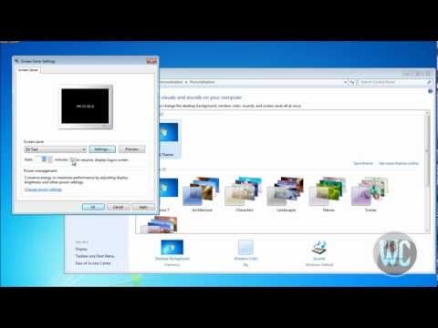 Video: Yuav Hloov Lub Desktop Screensaver Li Cas Hauv Windows 7