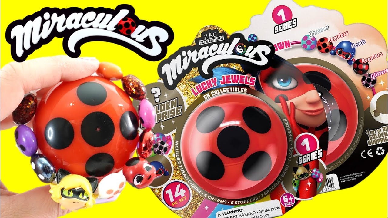 Bracelet Make-Up et Gants Miraculous, les aventures de Ladybug et Chat Noir