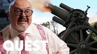 Bombs Away! Bruce Fires WW1 Minenwerfer Trench Mortar | Combat Dealers