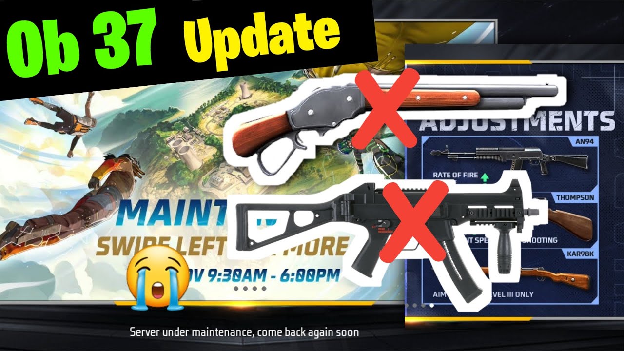 Free Fire Ob37 Update | Free Fire New Update Change - Free Fire Max