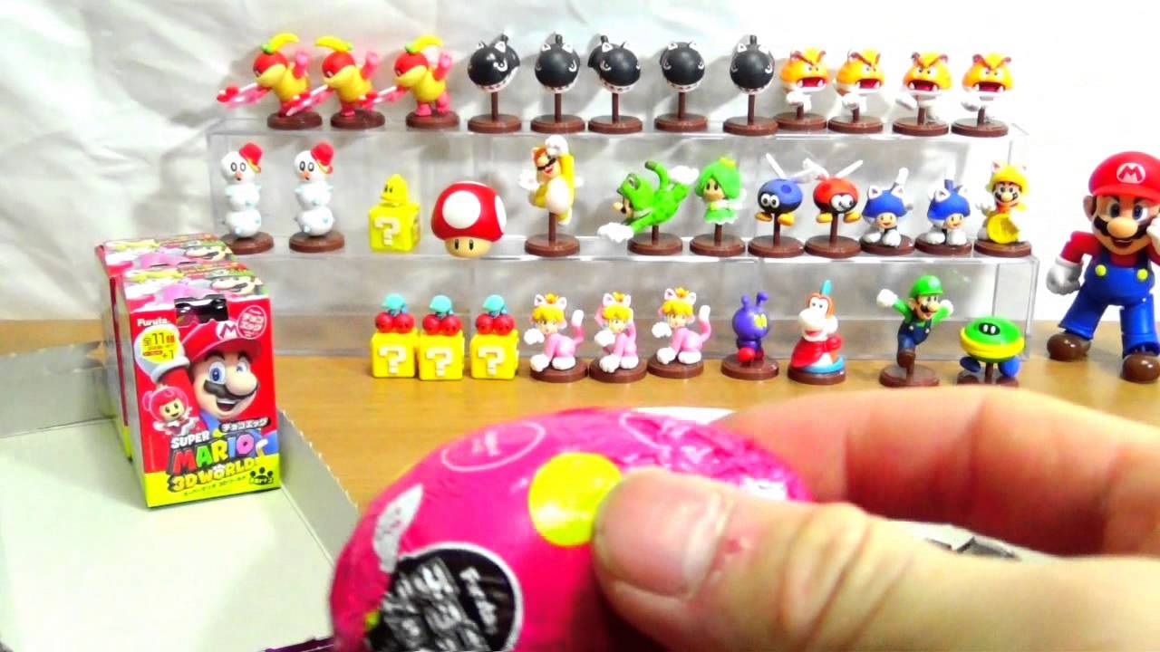 開封 スーパーマリオチョコエッグ３dワールド２ 残り６種でコンプリートsuper Mario 3d World Youtube