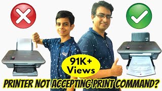 SOLVED: Printer Not Accepting Print Command (Hindi) Ft. @RishabhRockstar, Printer Not Responding