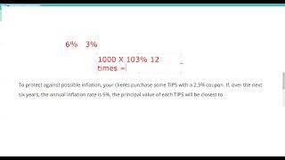 TIPS the Adjustment is Made Semiannually to the Principal NOT the Coupon.  Series 65/66 Exam Prep