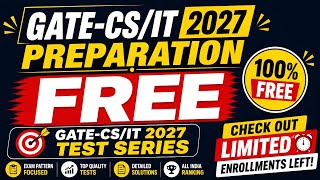 GATE CS Preparation FREE  | Mock Tests + Practice + Rank Boost Strategy 🔥