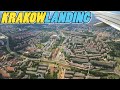 KRAKOW LANDING - Landing at Krakow International Airport - Poland (4K)