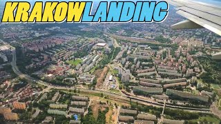 KRAKOW LANDING - Landing at Krakow International Airport - Poland (4k)