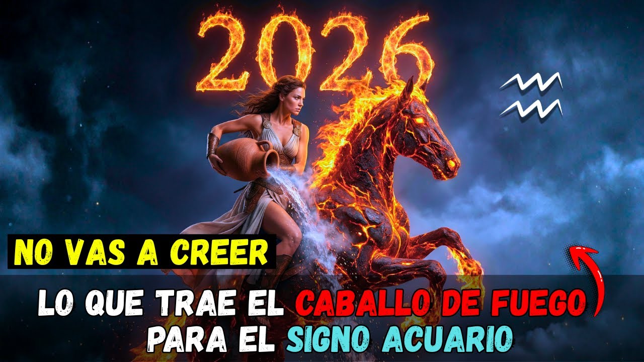 CABALLO DE FUEGO🔥 2026: Que Influencia Tiene Sobre Acuario♒ !
