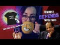 Feminist Defends Twitch Thots then tries to sell crappy shirt's