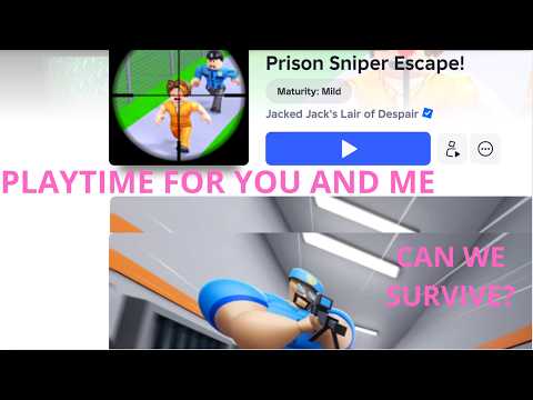 PRISON SNIPER ESCAPE!😄🏃🏼‍♀️on ROBLOX