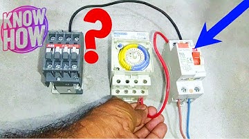 How To Wire MCB To Timer To Magnetic Contactor And How To Put Load And Connections Fully Explained