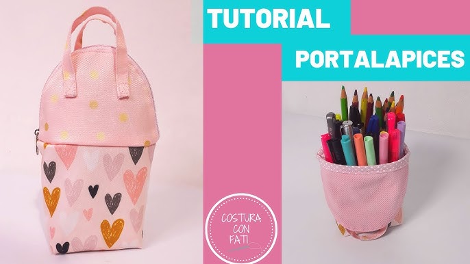 DIY Standing Pencil Case, Pencil Pouch, Free Pattern
