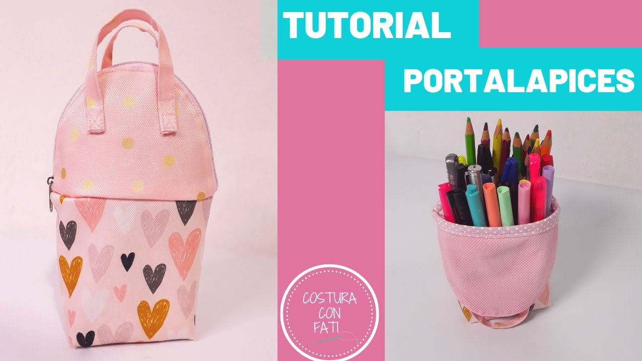 DIY- ESTUCHE PARA LAPICES / PORTA LAPICES / ESTUCHE VERTICAL PARA LAPICES