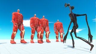 Colossal Titan vs Siren Head – Ultimate Giant Showdown | Animal Revolt Battle Simulator