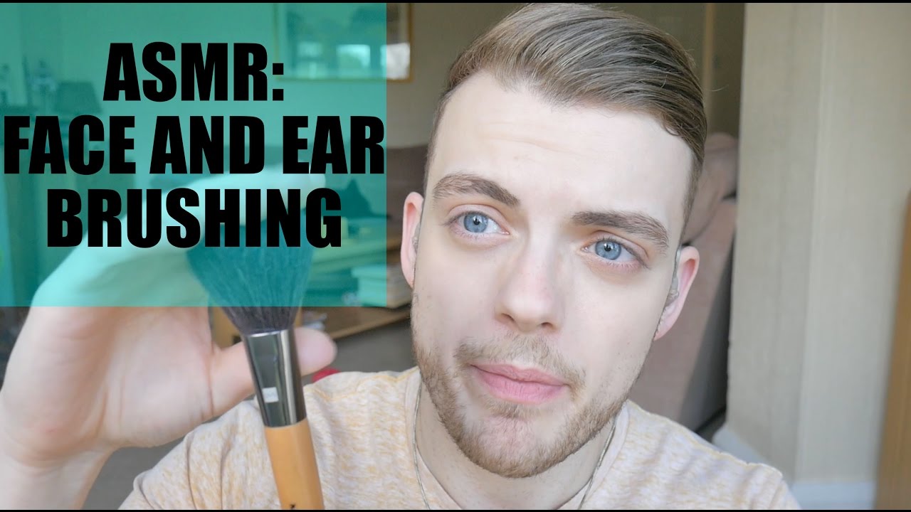 *ASMR* FACE AND EAR BRUSHING 🙉