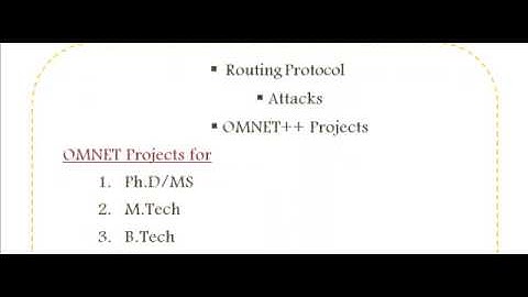 NETWORK SIMULATOR OMNET++ IN WELLINGTON