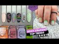 Trending Milky Gradient Effect With Stamping | Russian Efile Manicure