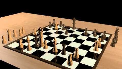 Cinema 4D Chess game