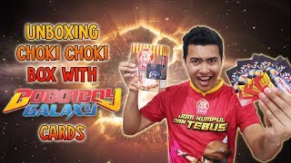 Unboxing Choki Choki Box with Boboiboy Galaxy Augmented Reality (AR) Cards ! screenshot 3