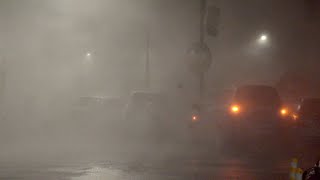 Fall Asleep Fast With Various Violent Hurricane, Torrential Rain & Thunder Sound in the City Night