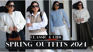 SPRING OUTFIT LOOKBOOK | CLASSIC + CHIC LOOK - Wearable easy to recreate look