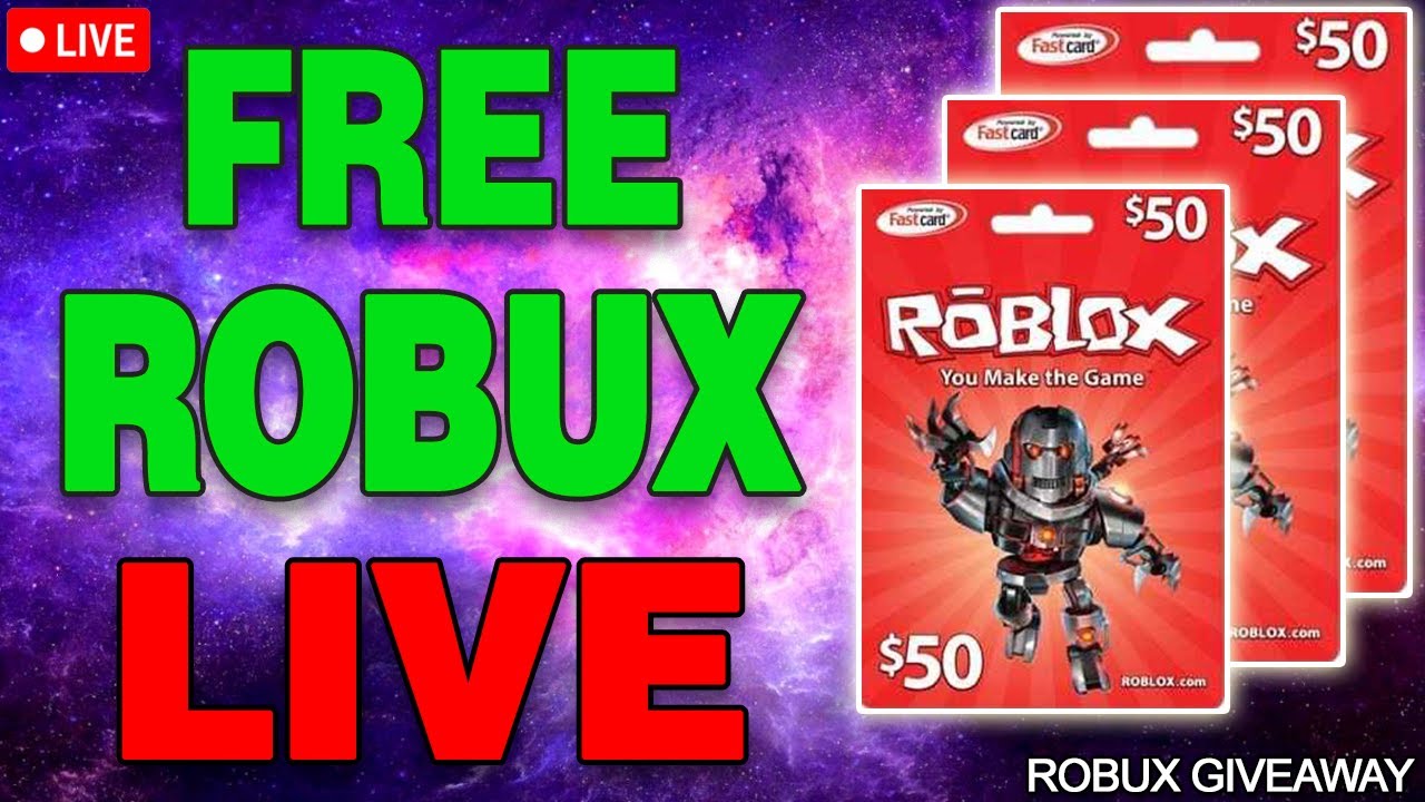 FREE ROBUX CODES LIVE / ROBLOX GIFT CARD CODES GIVEAWAY - YouTube