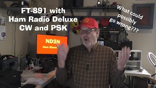 FT-891 Key to Keyboard CW and PSK chat with HRD