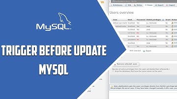MYSQL –  Trigger BEFORE UPDATE  - Video 39