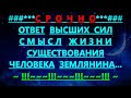 ✔ *АрхиСРОЧНО* « Высшие ~ смысл Жизни Человека...! »