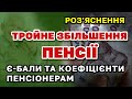 Тройне ЗБІЛЬШЕННЯ ПЕНСІЇ - індексація та підвищення. Кому очікувати в найближчий час?