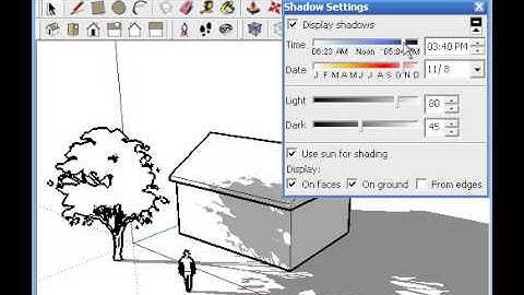 Architectionary Sketchup Tutorial- Shadows