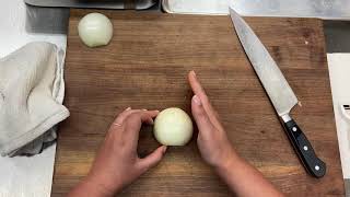 Cutting An Onion Into Medium Dice