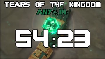 Tears of the Kingdom Any% in 54:23! (intro skip)