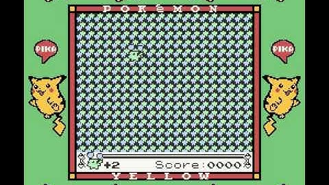 (WiP Demo): Flying Pikachu minigame created w arbitrary code execution. ^-^ (Pokémon Yellow)