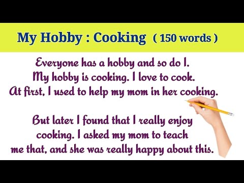 my hobby essay on cooking