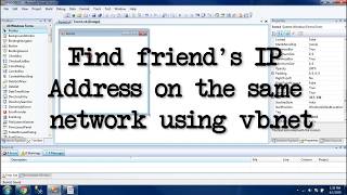 Find Someone&#39;s IP Address on the same network in VB.Net