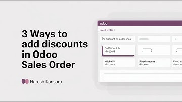 3 Ways to Manage Discounts in Odoo 18 Sales Order | Global, Line-wise & Fixed Amount Discounts