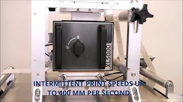 Allen XL5000 Print Speed