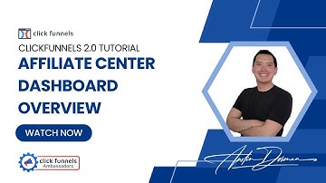 Affiliate Center Dashboard Overview - ClickFunnels 2.0 Tutorial
