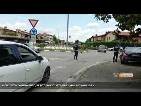 BICICLETTA CONTRO AUTO, FERITO UN CICLISTA DI 62 ANNI | 07/06/2023