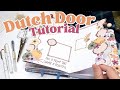 Dutch Door Tutorial | Creative Journal | Happy Planner Dot Grid Notebook