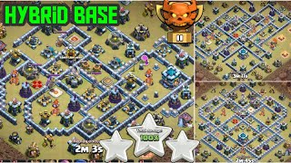 3 Star Attack Strategy Th13 | Hybrid Base | Edrag,Yeti & Hog Miner | How To 3 Star #20 | COC Sundar